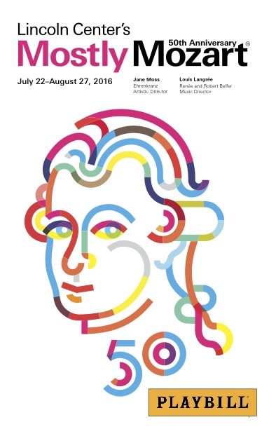 Mostly Mozart 50 Playbill Cover